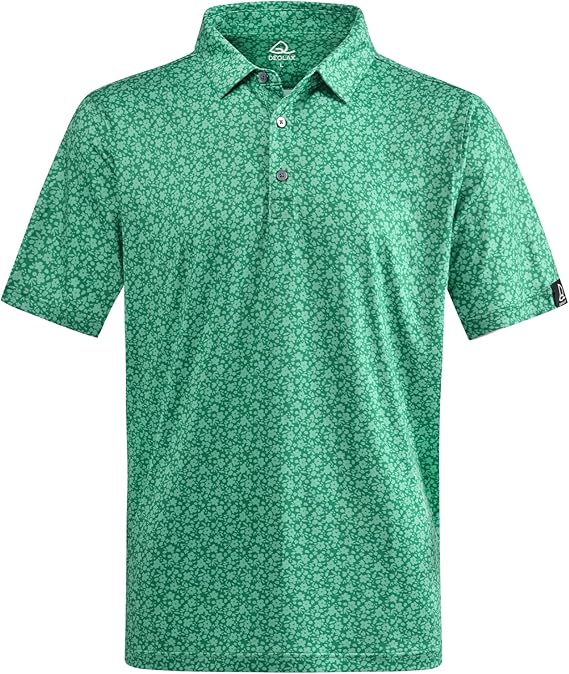 Camisetas de polo para hombre Impresión de moda Camiseta de golf para hombre Ajuste seco Camiseta de golf para hombre de manga corta