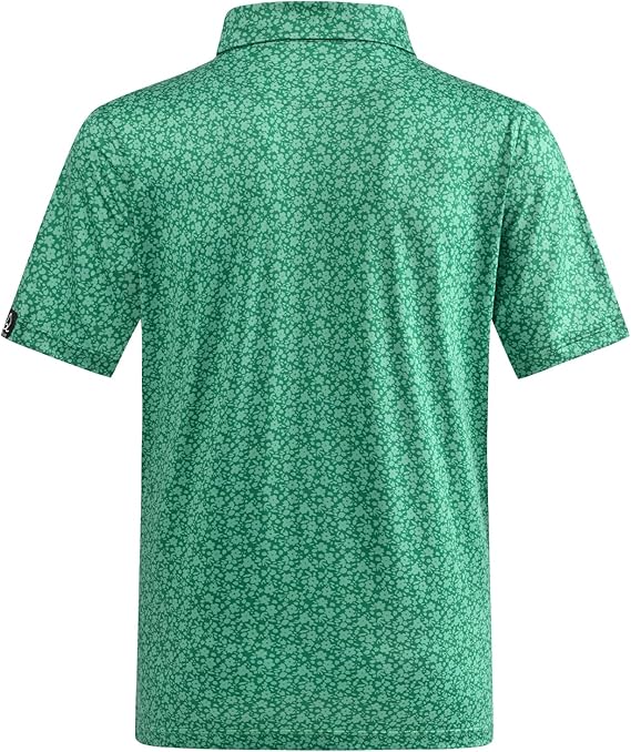 Camisetas de polo para hombre Impresión de moda Camiseta de golf para hombre Ajuste seco Camiseta de golf para hombre de manga corta